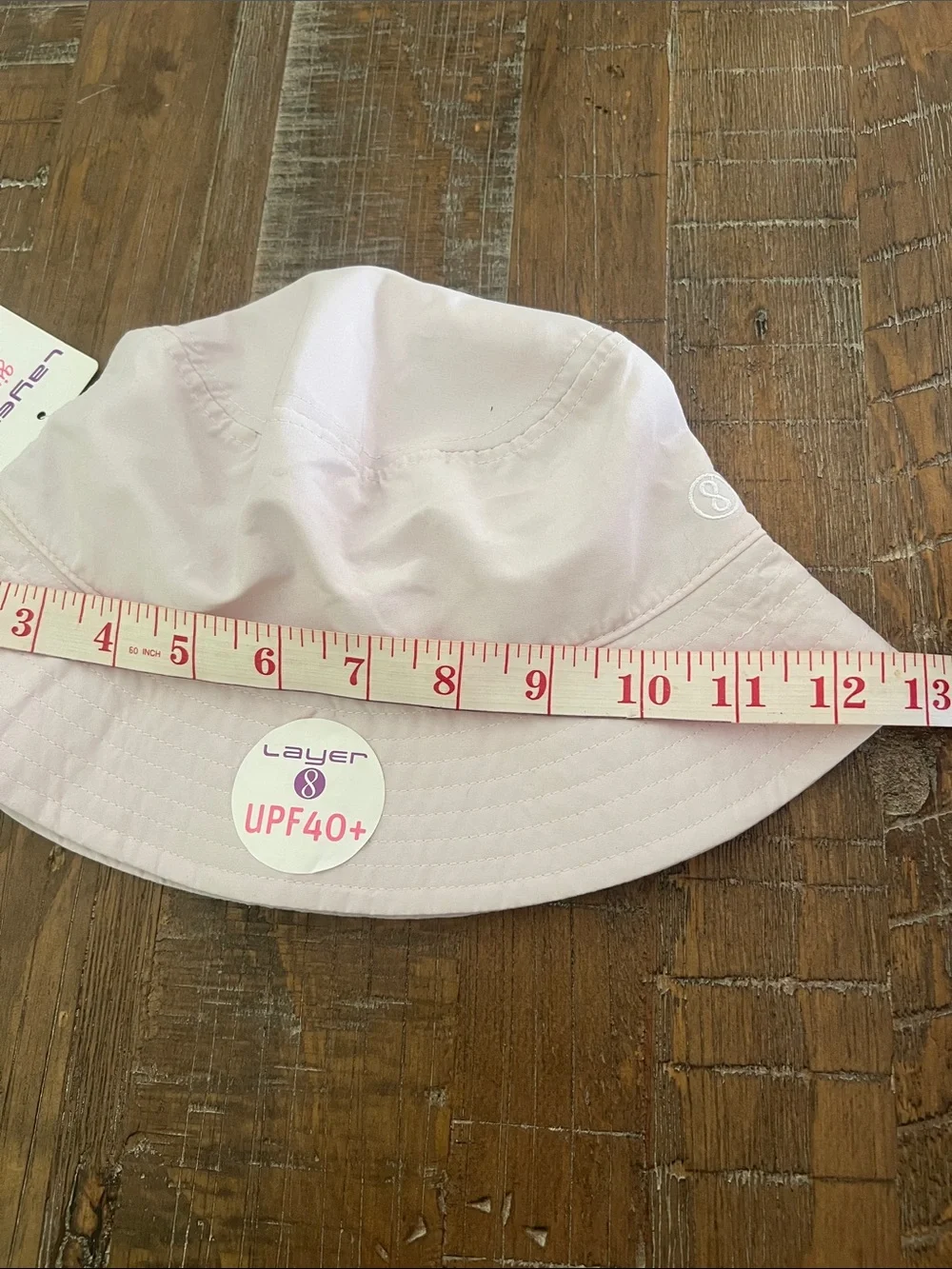 Layer 8 Pale Pink Sun Bucket Hat New